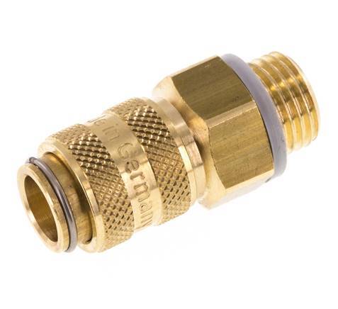 Brass DN 5 Air Coupling Socket G 1/4 inch Male