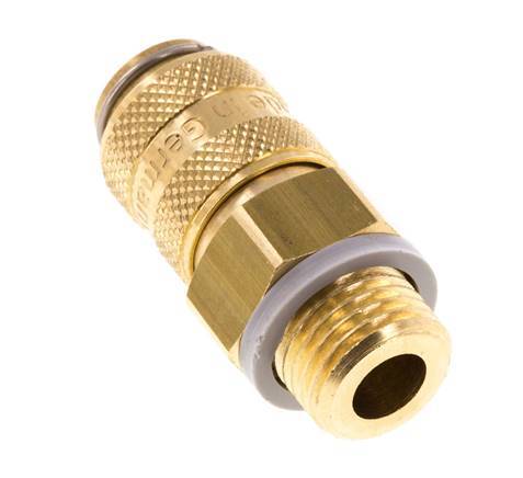 Brass DN 5 Air Coupling Socket G 1/4 inch Male