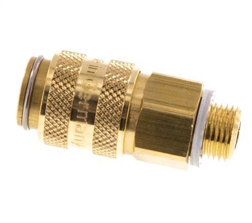 Brass DN 5 Air Coupling Socket G 1/8 inch Male