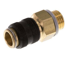 Brass DN 5 Black Air Coupling Socket G 1/4 inch Male