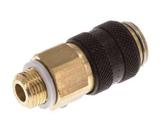 Brass DN 5 Black Air Coupling Socket G 1/8 inch Male