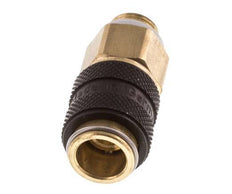 Brass DN 5 Black Air Coupling Socket G 1/8 inch Male