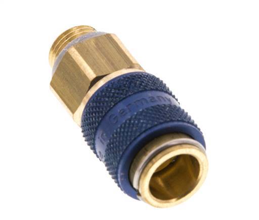 Brass DN 5 Blue Air Coupling Socket G 1/8 inch Male