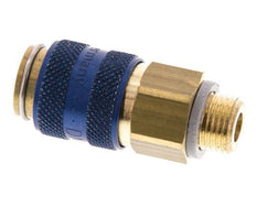 Brass DN 5 Blue Air Coupling Socket G 1/8 inch Male