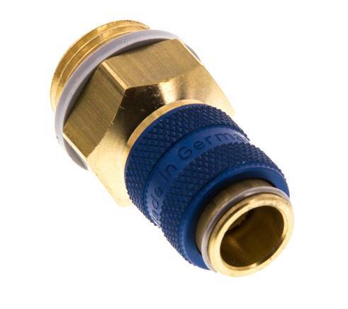 Brass DN 5 Blue Air Coupling Socket G 3/8 inch Male