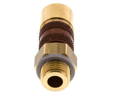Brass DN 5 Brown-Coded Air Coupling Socket G 1/4 inch Male