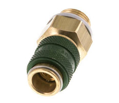 Brass DN 5 Green Air Coupling Socket G 1/4 inch Male