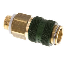 Brass DN 5 Green Air Coupling Socket G 1/8 inch Male