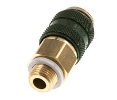 Brass DN 5 Green Air Coupling Socket G 1/8 inch Male