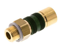 Brass DN 5 Green-Coded Air Coupling Socket G 1/4 inch Male