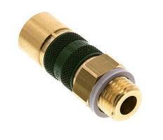 Brass DN 5 Green-Coded Air Coupling Socket G 1/4 inch Male