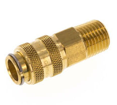 Brass DN 5 Air Coupling Socket 1/4 inch Male NPT