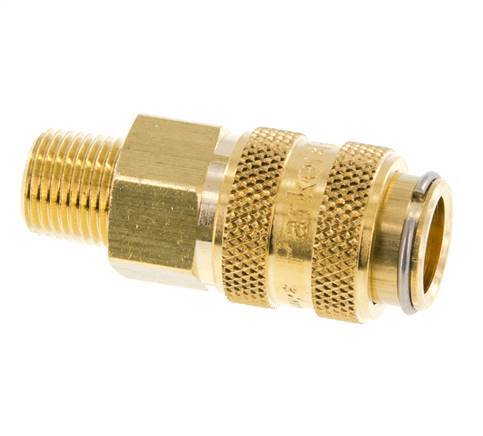 Brass DN 5 Air Coupling Socket 1/8 inch Male NPT