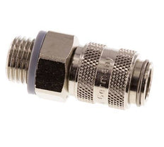 Nickel-plated Brass DN 5 Air Coupling Socket G 1/4 inch Male