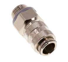 Nickel-plated Brass DN 5 Air Coupling Socket G 1/4 inch Male