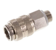 Nickel-plated Brass DN 5 Air Coupling Socket G 1/8 inch Male