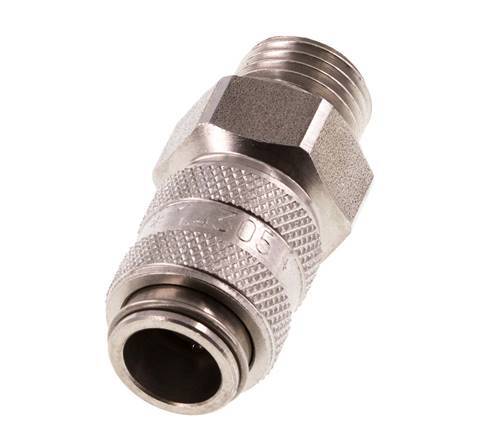 Stainless steel DN 5 Air Coupling Socket G 1/4 inch Male