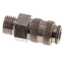 Stainless Steel 316L DN 5 Air Coupling Socket G 1/4 inch Male