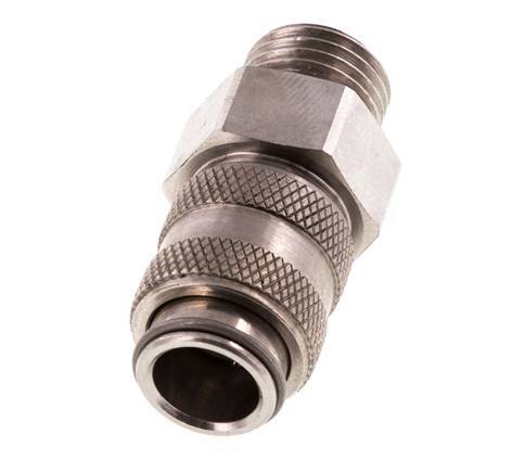 Stainless Steel 316L DN 5 Air Coupling Socket G 1/4 inch Male