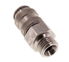 Stainless Steel 316L DN 5 Air Coupling Socket G 1/4 inch Male