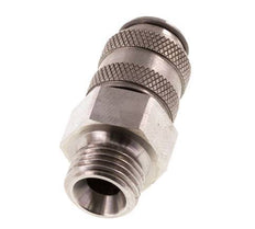 Stainless Steel 316L DN 5 Air Coupling Socket G 1/4 inch Male