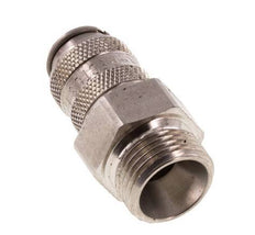 Stainless Steel 316L DN 5 Air Coupling Socket G 3/8 inch Male Double Shut-Off