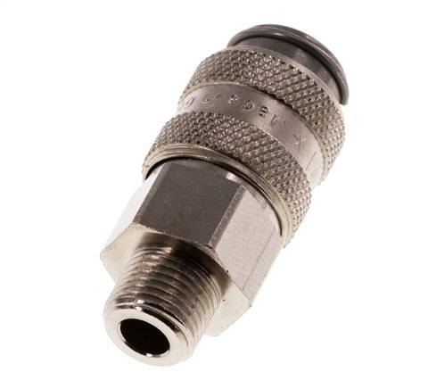 Hardened steel DN 5 Air Coupling Socket G 1/8 inch Male