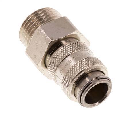 Hardened steel DN 5 Air Coupling Socket G 3/8 inch Male