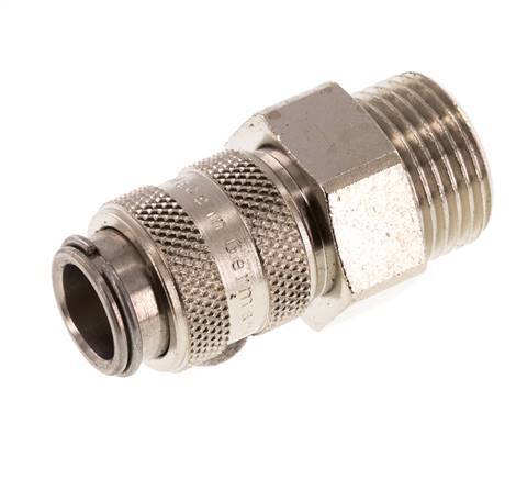 Hardened steel DN 5 Air Coupling Socket G 3/8 inch Male