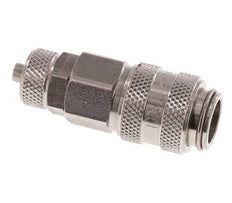 Stainless steel DN 5 Air Coupling Socket 4x6 mm Union Nut