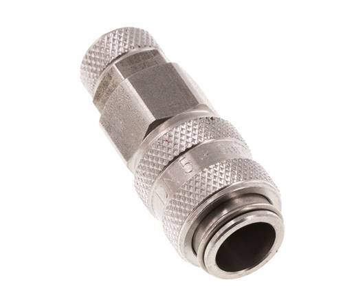 Stainless steel DN 5 Air Coupling Socket 4x6 mm Union Nut