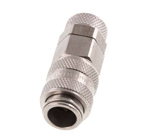 Stainless steel DN 5 Air Coupling Socket 6x8 mm Union Nut