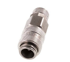 Stainless steel DN 5 Air Coupling Socket 4x6 mm Union Nut Double Shut-Off