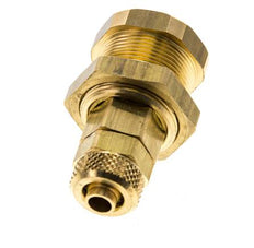 Brass DN 5 Air Coupling Socket 6x8 mm Union Nut Bulkhead Pull-Off