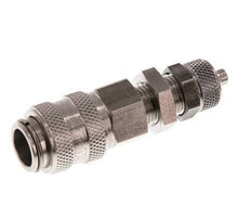 Stainless steel DN 5 Air Coupling Socket 4x6 mm Union Nut Bulkhead