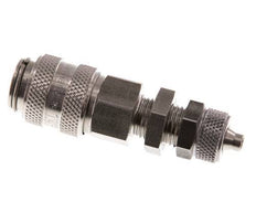 Stainless steel DN 5 Air Coupling Socket 4x6 mm Union Nut Bulkhead