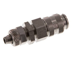 Stainless steel DN 5 Air Coupling Socket 6x8 mm Union Nut Bulkhead