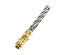 Brass DN 5 Air Coupling Socket 6x8 mm Union Nut Bend-Protect