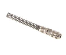 Nickel-plated Brass DN 5 Air Coupling Socket 6x8 mm Union Nut Bend-Protect