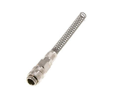 Nickel-plated Brass DN 5 Air Coupling Socket 4x6 mm Union Nut Bend-Protect Double Shut-Off