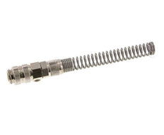 Nickel-plated Brass DN 5 Air Coupling Socket 6x8 mm Union Nut Bend-Protect Double Shut-Off