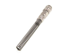 Nickel-plated Brass DN 5 Air Coupling Socket 6x8 mm Union Nut Bend-Protect Double Shut-Off