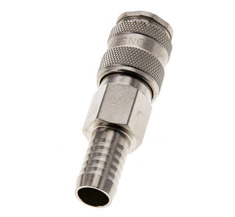 Nickel-plated Brass DN 5.5 (Orion) Air Coupling Socket 13 mm Hose Pillar