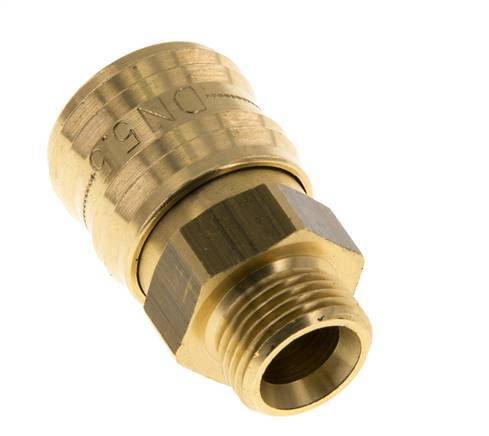 Brass DN 5.5 (Orion) Air Coupling Socket G 3/8 inch Male