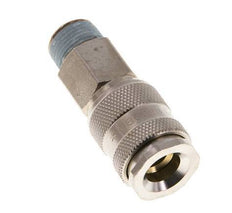 Nickel-plated Brass DN 5.5 (Orion) Air Coupling Socket R 3/8 inch Male