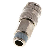 Nickel-plated Brass DN 5.5 (Orion) Air Coupling Socket R 3/8 inch Male