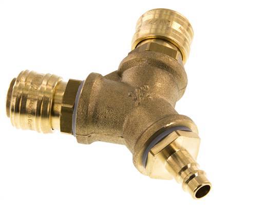 Brass DN 7.2 (Euro) Air Coupling 2-way 012