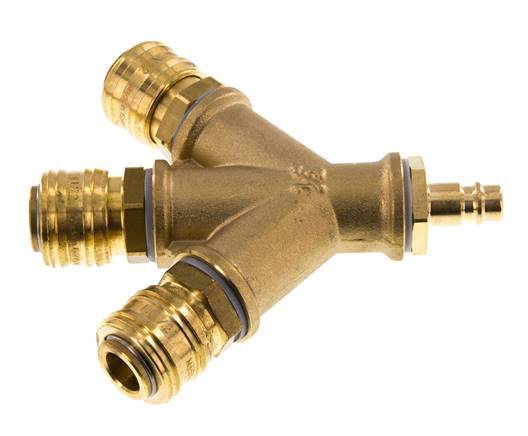 Brass DN 7.2 (Euro) Air Coupling 3-way 012