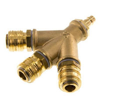 Brass DN 7.2 (Euro) Air Coupling 3-way 012