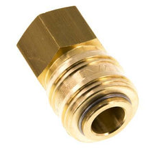 Brass DN 7.2 (Euro) Air Coupling Socket G 1/2 inch Female